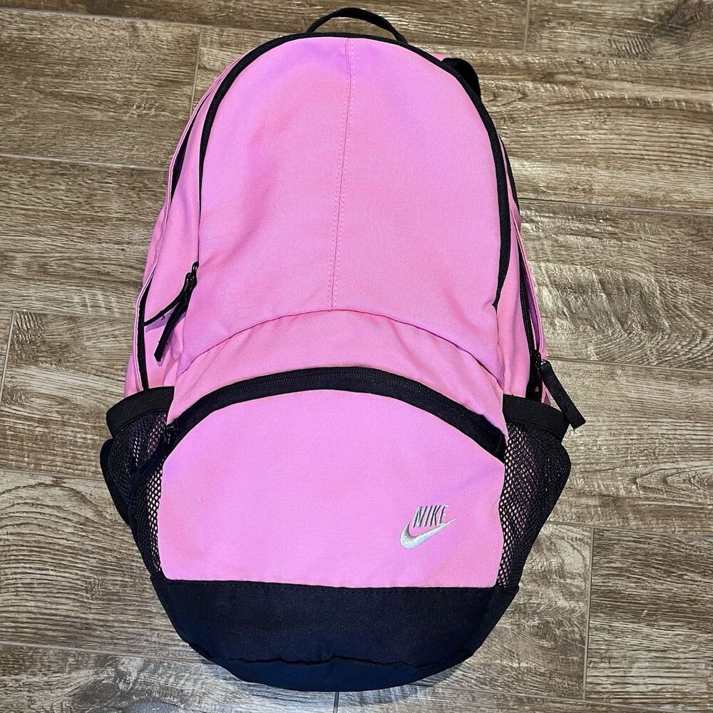 Nike Backpack Pink bookbag Laptop School Gym Overnight Bag Pockets